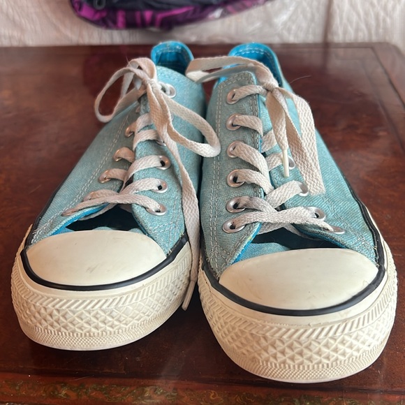 Baby Blue Converse - Picture 4 of 7